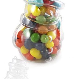Snowman Ornament Clear Candy Jar