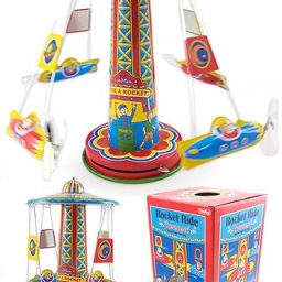 Rocket Ride Carousel Tin Toy