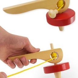 Wooden Top with Pull String Classic