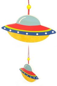 One Spinning Disc Toy Flying UFO Sky Spinner (Color Randomly Chosen)