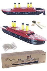 Tin Toy Boat Gold Boiler Pop Pop Kit