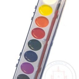Watercolor 8 Bright Colors Paint Set