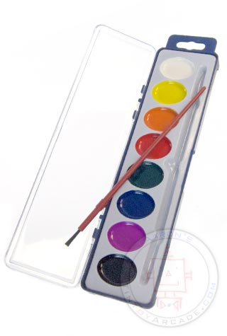 Watercolor 8 Bright Colors Paint Set