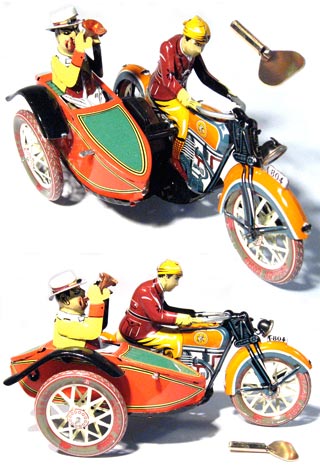 Parade Motorcycle and Sidecar Orange