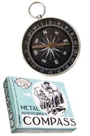 Wooden Gold Compass Adventure Toy