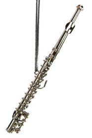 Gold French Horn Metal Ornament
