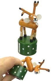 One Unicorn Push Puppet Wooden Thumb Toy