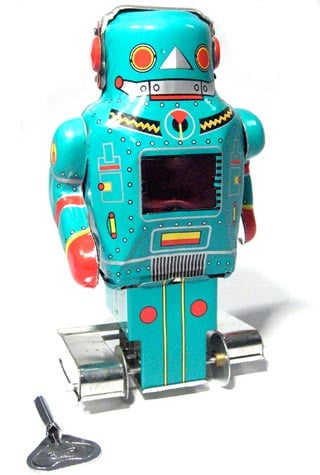 Green Sparky Robot
