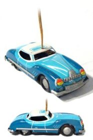 RetroToysUSA Mini Frisbee Flyer Toy Blue Disc