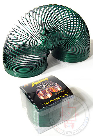 Slinky in Green Metal