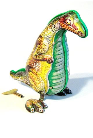 Dinosaur T Rex Windup Tin Toy
