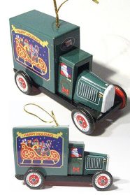 Santa's Happy Holidays Truck Red