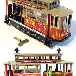 San Francisco Cable Car Wind Up Tin Toy