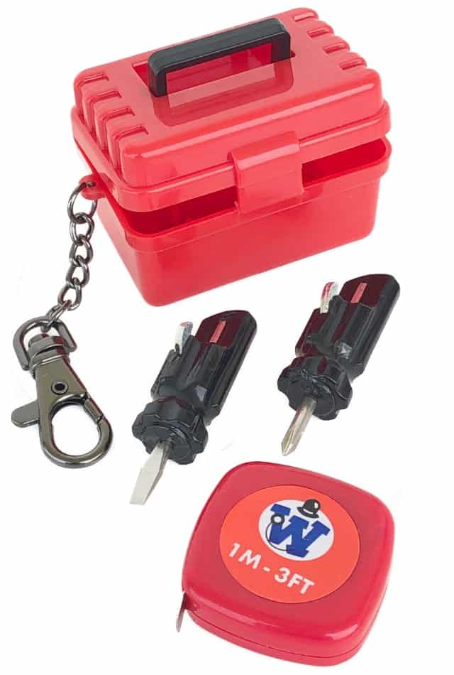 Worlds Smallest Tool Box With 3 Mini Tools