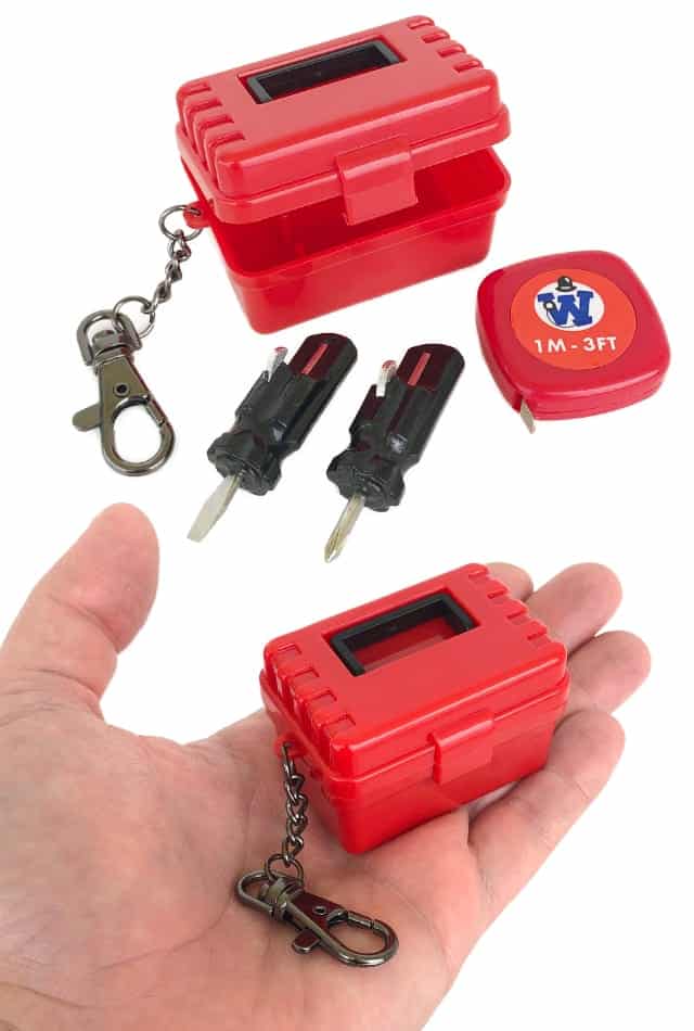 Worlds Smallest Tool Box With 3 Mini Tools