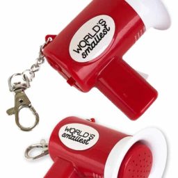 Worlds Smallest Megaphone Keychain Red
