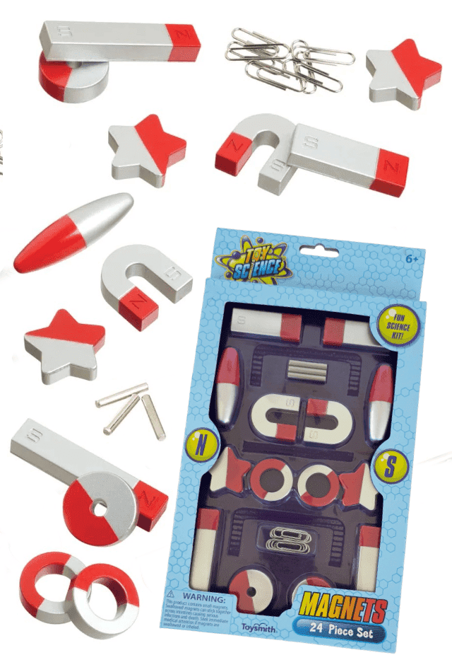Deluxe Magnets Kit Set Of 24 Science Toys