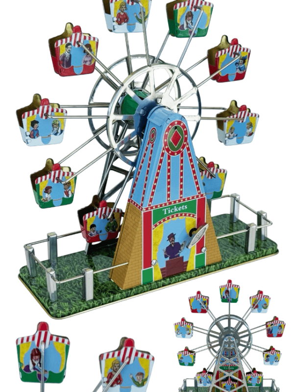 Musical Ferris Wheel Tin Toy Victorian Windup