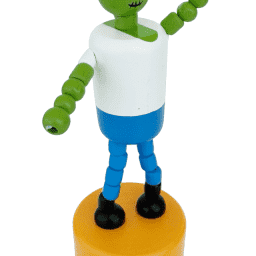 Frankenstein Monster Wooden Thumb Push Puppet Toy